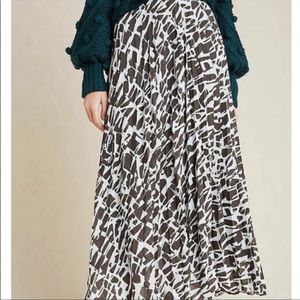 COPY - NWT Anthropologie Maeve Hildi Pleated Midi Skirt Sz. XS